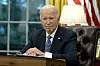 Former U.S. President Joe Biden speaks from the Oval Office of the White House in Washington on Sept. 30, 2024. [AP/YONHAP]