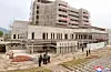 North Korean leader Kim Jong-un visits the construction site for a hospital on the outskirts of Pyongyang on June 2, 2025, in this photo provided by the North's official Korean Central News Agency. [KOREAN CENTRAL NEWS AGENCY/YONHAP]
