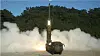 A Hyunmoo-II surface-to-surface missile, a centerpiece of the Korea Massive Punishment and Retaliation system, is launched during a live-fire drill in this file photo from Nov. 8, 2024. [JOINT CHIEFS OF STAFF]