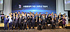 Former and current sports officials and athletes pose for a photo at a ceremony to mark the 35th anniversary of the 1988 Seoul Olympics at Seoul Olympic Parktel in southern Seoul on Monday.  [YONHAP]