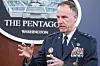 U.S. Defense Department spokesman Maj. Gen. Pat Ryder speaks during a press briefing at the Pentagon on Tuesday in Washington. [AP/YONHAP]