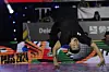 Korea's Hong 10 battles the United States' Jeffro in a quarterfinal battle at the Olympic Qualifier Series held in Shanghai, China on May 19. [AP/YONHAP]