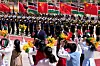 Chinese President Xi Jinping, center left, and Kenyan President William Ruto attend a welcome ceremony at the Great Hall of the People in Beijing on April 24. [AP/YONHAP]