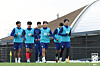 The U-23 Korean national team trains at Korea Football Park in Cheonan, South Chungcheong on Dec. 15, 2025. [YONHAP]