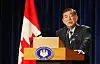Japanese Prime Minister Shigeru Ishiba speaks during a press conference at the conclusion of the Group of Seven (G7) Summit in Calgary, Alberta, Canada on June 17. [AFP/YONHAP]