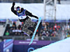 Choi Ga-on of Korea performs during the qualification of the women's halfpipe snowboard event at the Winter Olympics at Livigno Snow Park in Livigno, Italy, on Feb. 11.  [YONHAP]
