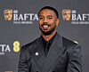 Michael B. Jordan poses for photographers upon arrival at the 79th British Academy Film Awards in London on Feb. 22. [AP/YONHAP]