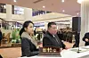 North Korean leader Kim Jong-un, right, attends the completion ceremony of a hotel at the Samjiyon tourist zone near Mount Paektu, accompanied by his daughter Kim Ju-ae, on Dec. 23. [RODONG SINMUN]