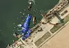 Decker Eveleth, a researcher at the Center for Naval Analyses, theorized that North Korea is attempting to lift up its 5,000-ton destroyer with methods inspired by Pixar's 2009 film 'Up' in his account on X, along with a satellite image of the damaged warship. [SCREEN CAPTURE]