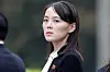 Kim Yo-jong, sister of North Korea's leader Kim Jong-un, attends a wreath-laying ceremony at Ho Chi Minh Mausoleum in Hanoi, Vietnam, on March 2, 2019. [REUTERS/YONHAP]