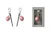 An NFC keyring, one of the merchandise items for the film ″The Old Woman with the Knife,″ which explores the theme of “usefulness.” The keyring features fruits and a traditional hairpin seen in the film. [NEXT ENTERTAINMENT WORLD]