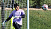 Goalkeeper Kim Seung-gyu trains with the Korean national team on Sunday at Al-Egla training site in Doha, Qatar ahead of Monday's group stage match against Bahrain. [NEWS1]
