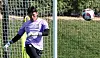 Goalkeeper Kim Seung-gyu trains with the Korean national team on Sunday at Al-Egla training site in Doha, Qatar ahead of Monday's group stage match against Bahrain. [NEWS1]
