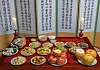 A table is set with food for jesa, a memorial for ancestors that is commonly practiced in Korea. [GETTY IMAGES BANK]