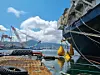A structural component of a marine plant vessel under construction at Hanwha Ocean’s Geoje shipyard in South Gyeongsang gave way, causing an accident at 11:56 a.m. on Aug. 3. [JOONGANG ILBO]