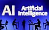 Figurines with computers and smartphones are seen in front of the words ″AI Artificial Intelligence ″ in this illustration. [REUTERS/YONHAP]