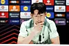 Tottenham Hotspur's Son Heung-min, speaks at a press conferece at Hotspur Way Training Ground in London on Wednesday ahead of their Europa League match against Qarabag FK. [AP/YONHAP]