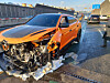 A damaged Lamborghini lies on Incheon-daero near the Dohwa Interchange in Dohwa-dong, Michuhol District, Incheon, on Dec. 14. [INCHEON FIRE SERVICES]
