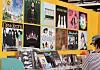 Visitors browse K-pop album covers at the 2025 MyK Festa held at Olympic Park in Songpa District, southern Seoul, on June 19. [YONHAP]
