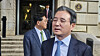 Director of national policy Kim Yong-beom speaks with reporters after concluding a trade negotiation meeting with U.S. Commerce Secretary Howard Lutnick in Washington on Oct. 22. [KANG TAE-HWA]