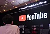Visitors look around a special exhibition marking YouTube’s 15th anniversary during the “Google for Korea 2023” event hosted by Google Korea at the Shilla Hotel in Jung District, central Seoul, on Sept. 21, 2023. [YONHAP]