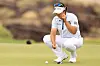 Korean golfer Ryu Hae-ran putts on the 18th green during the final round of the Black Desert Championship 2025 at Black Desert Resort in St George, Utah, on May 4. [AFP/YONHAP]