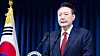 Impeached President Yoon Suk Yeol delivers a public address at the presidential office in Yongsan District, central Seoul, on Dec. 7, 2024. [PRESIDENTIAL OFFICE]