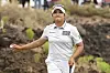 Korean golfer Ryu Hae-ran reacts to a putt on the 15th hole at the LPGA Black Desert Championship golf tournament in Ivins, Utah, on May 4. [AP/YONHAP]