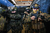 South Korean and U.S. Marines take part in a combined reconnaissance exercise at an unspecified location, in this undated photo released by the South's Marine Corps on Feb. 28. [YONHAP]
