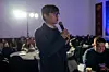 Yoon Jae-young, Soongsil University's student council president, talks during a meeting with Seoul officials on Dec. 12. [SEOUL METROPOLITAN GOVERNMENT]