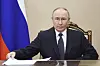 Russian President Vladimir Putin attends a meeting on forthcoming Russia-Ukraine talks in Istanbul, in Moscow, Russia, Wednesday, May 14, 2025. [AP/YONHAP]