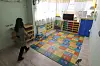 A teacher looks over a day care center about to close on Feb. 23, 2023, after seeing too few children. [YONHAP]