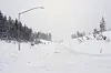 Snow covers an off-ramp along interstate 80 near Soda Springs, California on Feb. 18. [AP/YONHAP]