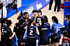 The Korean women's volleyball team reacts during a Volleyball Nations League match against France in Chiba, Japan, on July 13. [VNL]