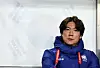 Hong Myung-bo watches Korea warm up ahead of a World Cup qualifier against Oman at Goyang Stadium in Goyang, Gyeonggi on March 20. [NEWS1]