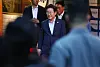 President Lee Jae Myung walks out of a restaurant near Gwanghwamun after having dinner on July 11. [YONHAP]