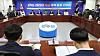 Jin Sung-joon, policy chief of the Democratic Party, speaks during a policy consultation meeting on heat wave countermeasures at the National Assembly in Yeouido, western Seoul on July 15. [YONHAP]
