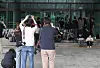 Reporters await former President Yoon Suk Yeol at the Supreme Prosecutors' Office in southern Seoul on July 1. [YONHAP]