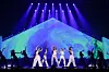 Le Sserafim performs during its first world tour ″Easy Crazy Hot″ at the Inspire Arena in Incheon on April 20. [SOURCE MUSIC]