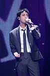 Jin of boy band BTS at the “Message from Jin: June 13 2024,?” get-together held at the Jamsil Indoor Arena in southern Seoul on June 13 [BIGHIT MUSIC]