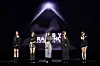 Le Sserafim performs during its first world tour ″Easy Crazy Hot″ at the Inspire Arena in Incheon on April 20. [SOURCE MUSIC]