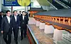 Then-acting President Choi Sang-mok inspects a convention center in Gyeongju, North Gyeongsang, on March 30 for the APEC summit. [YONHAP]