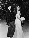 A wedding pictorial of actors Shin Min-a and Kim Woo-bin released by their agency AM Entertainment on Dec. 20 [AM ENTERTAINMENT]