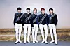 Members of boy band Tomorrow X Together pose for photos prior to a press conference held Nov. 3 at the KSPO Dome in southern Seoul. [BIGHIT MUSIC]