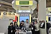 Members of ZOOC pose for a photo with Seoul mayor Oh Se-hoon during his visit to the Seoul Pavilion at CES 2024 [KONKUK UNIVERSITY]