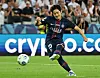 Paris Saint-Germain midfielder Lee Kang-in scores a penalty during a shootout in the UEFA Super Cup against Tottenham Hotspur at Bluenergy Stadium in Udine, Italy, on Aug. 13. [REUTERS/YONHAP]