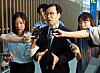 Trade Minister Yeo Han-koo speaks to reporters at Incheon International Airport on Sept. 23. [YONHAP]