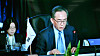 South Korean Foreign Minister Cho Tae-yul delivers remarks during a session of the foreign ministers' meeting of the Group of 20 nations in Johannesburg, South Africa, on Feb. 22. [MINISTRY OF FOREIGN AFFAIRS]