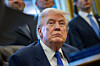U.S. President Donald Trump is seen during an event in the Oval Office at the White House in Washington on Feb. 2.  [EPA/YONHAP]