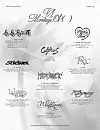 The tracklist poster for girl group Viviz's “A Montage of ( )” [BIG PLANET MADE]